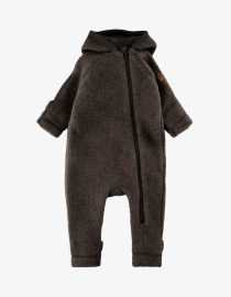 merino, wełna merynosów, kombinezon niemowlęcy, kombinezon dziecięcy, kombinezon z uszami misia, kombinezon zimowy, kombinezon do wózka, kombinezon Mikk-Line, kombinezon Hello Berry, kombinezon Dark Brown