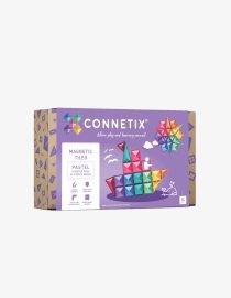CONNETIX Zestaw klocków magnetycznych Pastel Starter Pack – 64 elementy