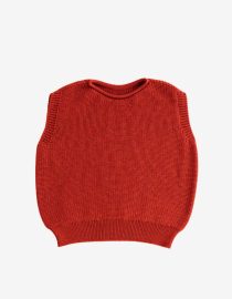 Kamizelka dziecięca z wełny merino | Red hvid helloberry.pl