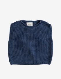 Hvid – Kamizelka niemowlęca z wełny merino Harvey Cobalt Blue
