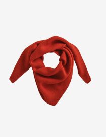 Trójkątny szalik z wełny merino Josephina | Sand Trójkątny szalik z wełny merino Josephina | Hvid Hello Berry Engel Huttelihut wełna merynosów bandana wełniana chusta merino czerwona