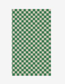 Gift wrap, 10 m - Checker - Green