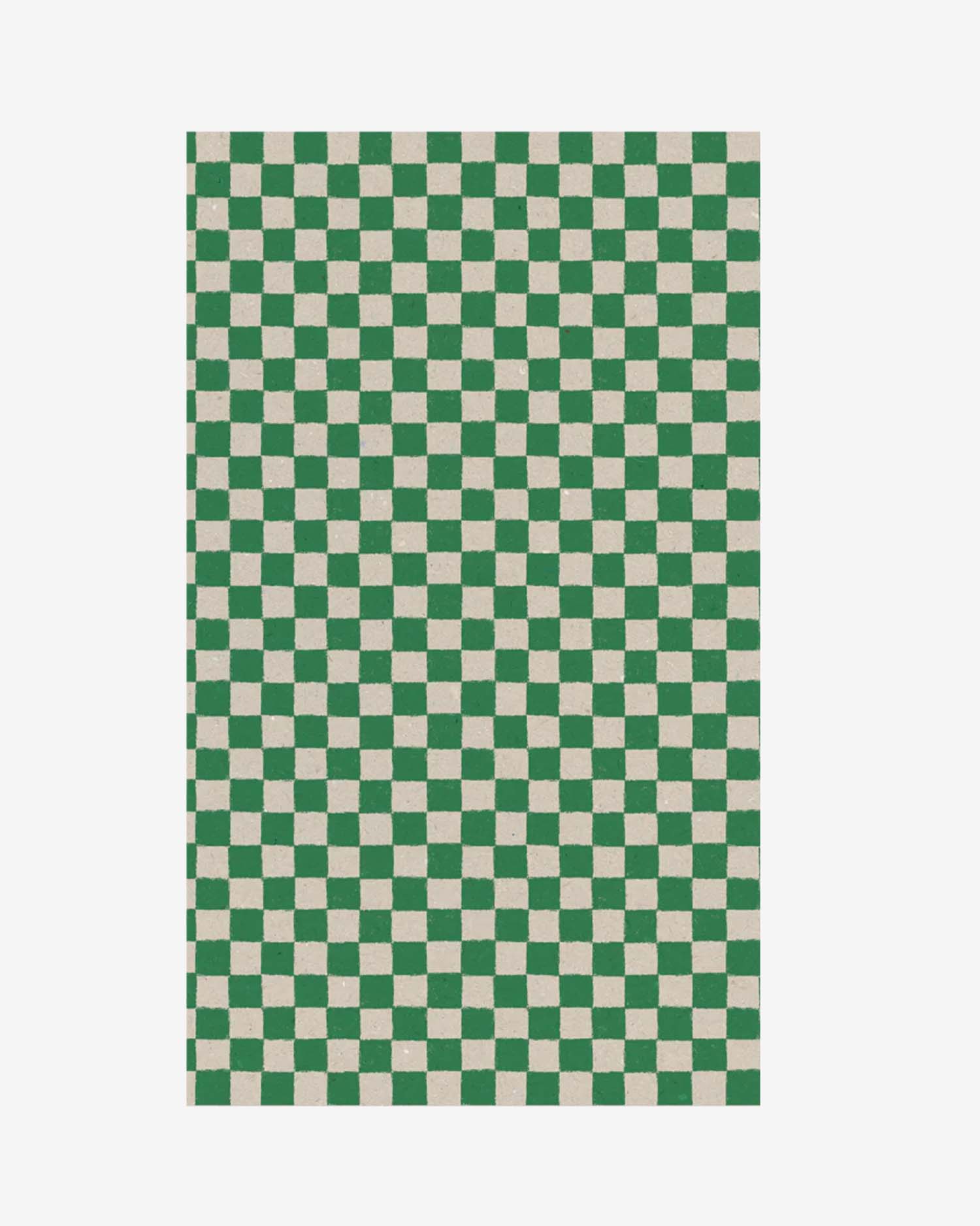 helloberry.pl maileg Gift wrap, 10 m - Checker - Green (1) Gift wrap, 10 m - Checker - Green