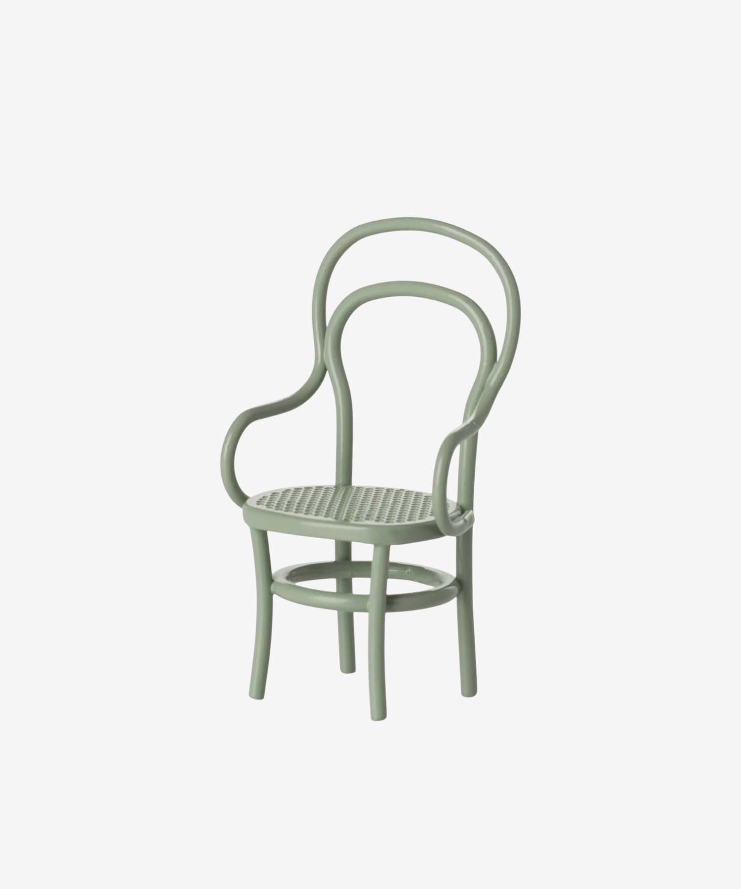 helloberry.pl maileg Vintage chair, Mouse - Mint Maileg – Krzesełko vintage dla myszek Mint