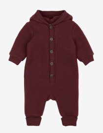 Kombinezon z uszami misia z wełny merino | Rum Raisin Mikk line hello berry engel