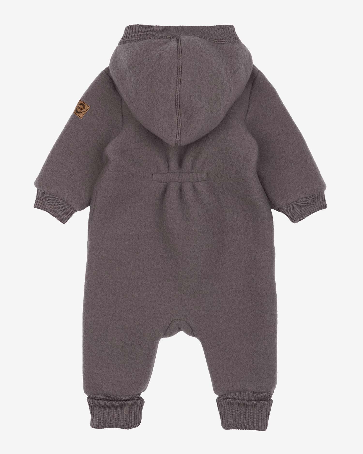 helloberry.pl mikk-line 50033ML_1 - Wool Baby Suit w. Hood - Sparrow - Extra 2 MIKK-LINE Kombinezon z wełny merino z kapturem