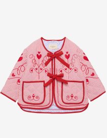 SISSEL EDELBO Kurtka dziecięca Penny Mini Red Stripes hello berry