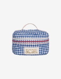 SISSEL EDELBO Kosmetyczka Sissel Bucket Bag Blue Checks hello berry