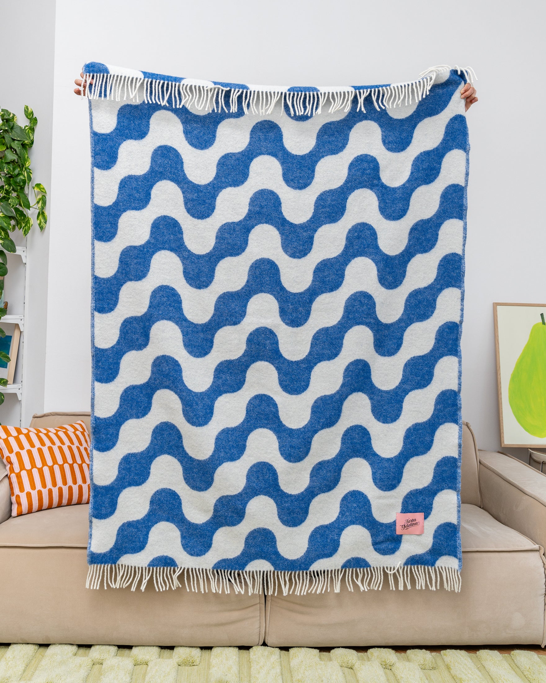 Medusa Blanket Koc wełniany Soft Wool Medusa Tarta Gelatina