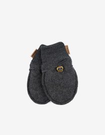 Rękawiczki z miękkiej wełny merino | Anthracite engel huttelihut hello berry