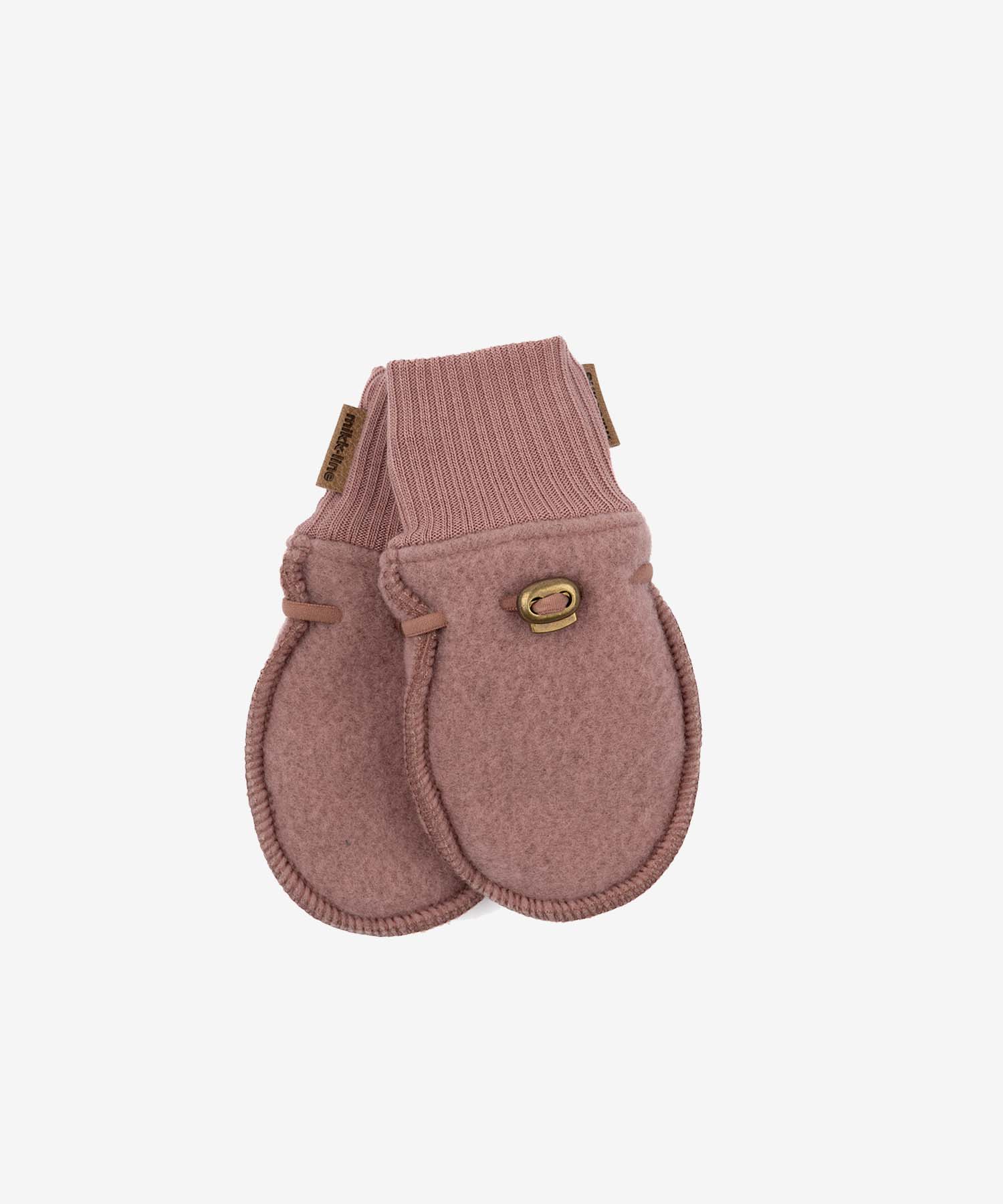 helloberry.pl MIKK-LINE 9315NOOS_1 - Extra 2 Rękawiczki z miękkiej wełny merino | Burlwood