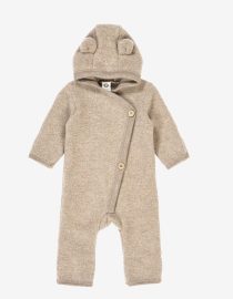 Kombinezon z wełny merino Woolly | Balsam Melange Hello Berry hvid merino engel huttelihut mikk-line