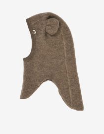 Müsli WOOLLY balaclava in merinowool fleece MÜSLI – Kominiarka z wełny merino WOOLLY – Walnut Melange