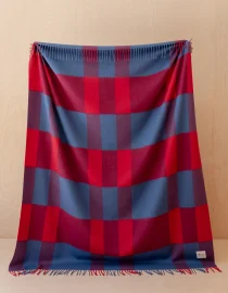 Red Modern Check Koc wełniany Red Modern Check tbco.