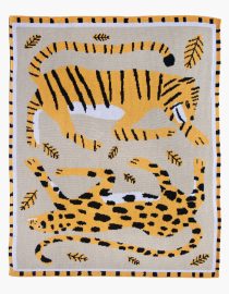 Dzianinowy kocyk dziecięcy | Big Cats