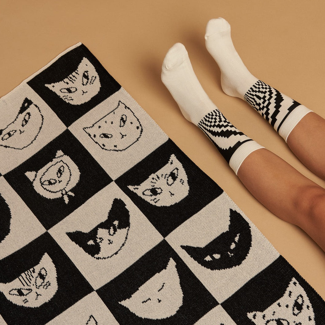 Enikő Katalin Eged Cat Bingo Mini Blanket