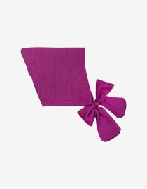 Czapeczka merino wiązana Tegan Bonnet | Violet MABLI HELLO BERRY HVID