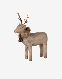 Wooden reindeer, Small - Nature