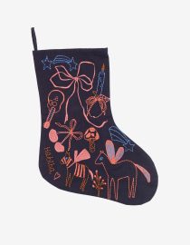 Haftowana skarpeta świąteczna Nova | Indigo habiba hello berry helloberry.pl