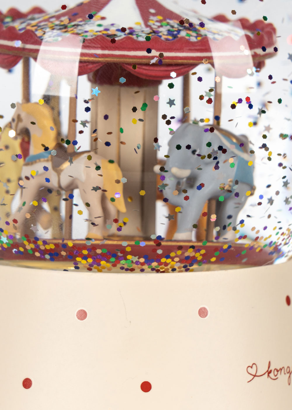 pack_ks104305-s45064_4 konges sløjd Świecąca kula śnieżna z karuzelą