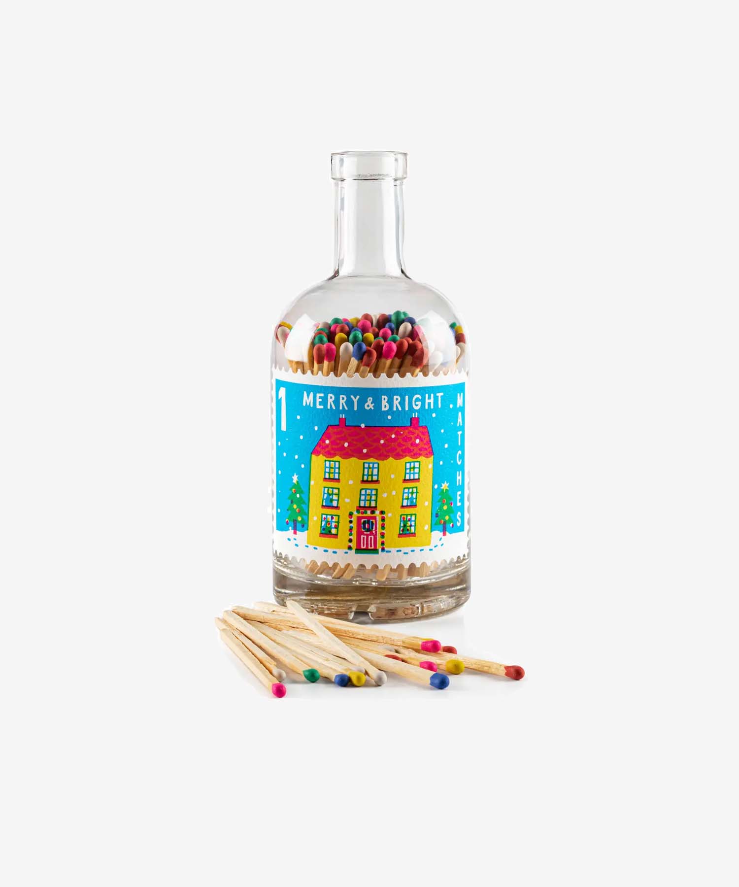 helloberry.pl archivist gallery Merry _ Glass Bottle - Christmas Safety Matches 🎄 Ozdobne zapałki w słoiczku | Merry & Bright