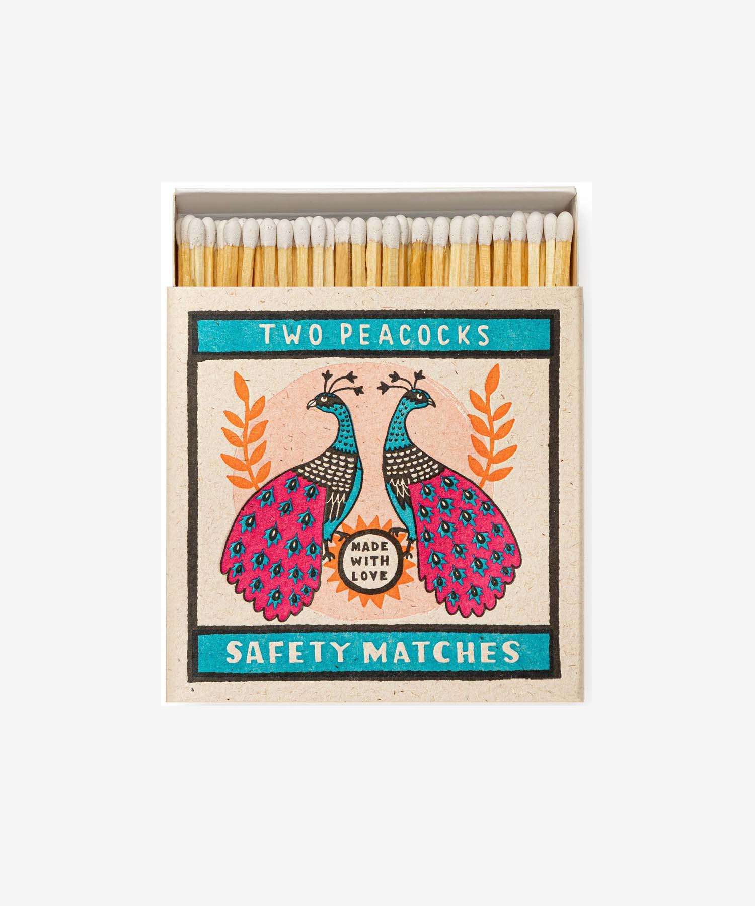 helloberry.pl archivist gallery Two Peacocks _ Square - Safety Matches (1)