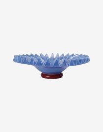 Duża szklana misa Lori L | Light Blue Bordeaux