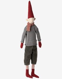 Świąteczny skrzat Pixy | Size 4 Boy Striped shirt
