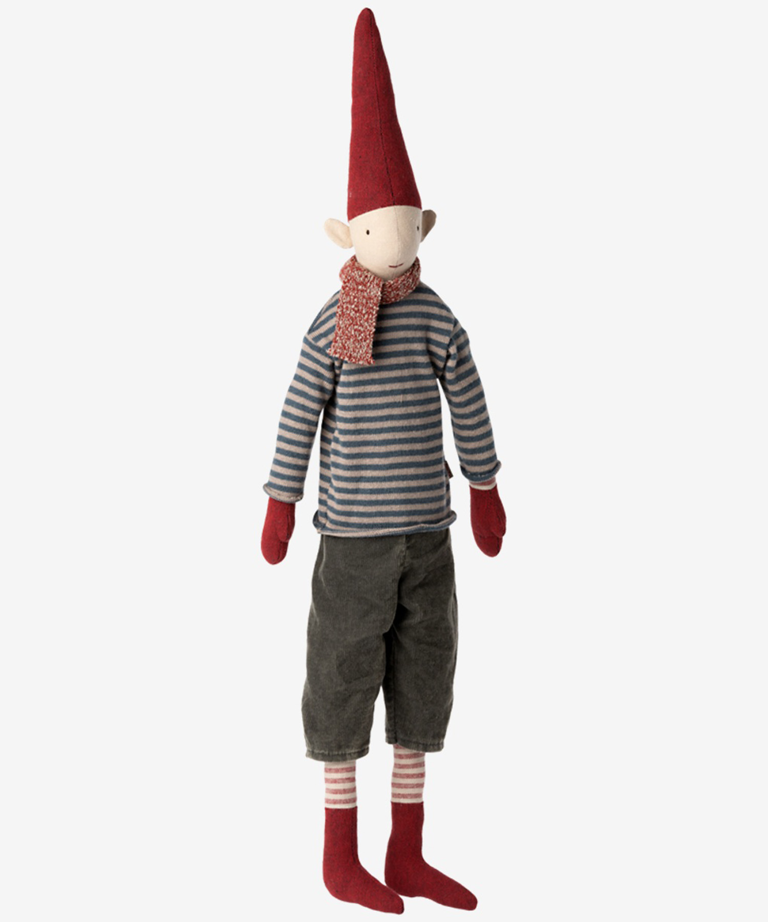 helloberry.pl-maileg-14-2440-04-lalka-swiateczna Świąteczny skrzat Pixy | Size 4 Boy Striped shirt