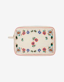Duża haftowana kosmetyczka Flora | Vanilla habiba x hello berry