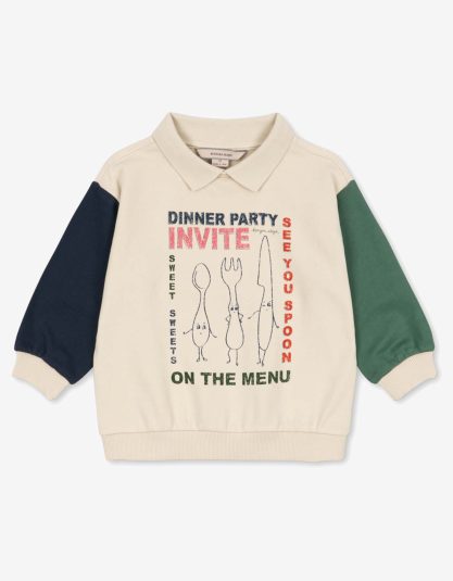 Bluza w stylu retro z kołnierzykiem | Multi