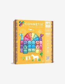 Brokatowe klocki magnetyczne | Glitter Castle Pack connetix brokatowe hello berry