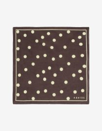 Apaszka w groszki Milla | Coffee