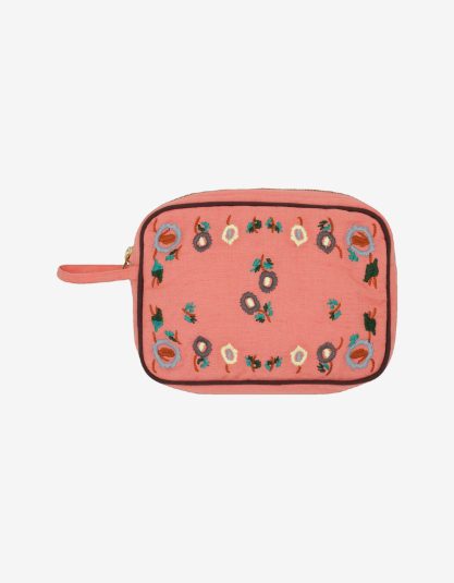 Haftowana kosmetyczka Flora | Berry