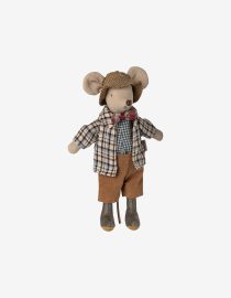 myszka Maileg Maileg granddad mouse myszka dziadek Maileg Maileg myszka dziadek Maileg mice collection Maileg myszka 16 cm Maileg zabawki dla dzieci myszka przytulanka Maileg Maileg mouse toy skandynawska zabawka dla dziecka kolekcja myszek Maileg