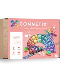 Connetix Pastel Mega Pack 202, duży zestaw klocków magnetycznych pastelowy, klocki magnetyczne 202 elementy, klocki magnetyczne dla dzieci, klocki edukacyjne STEAM, pastelowe klocki magnetyczne, zestaw klocków konstrukcyjnych, klocki kreatywne dla dzieci, bezpieczne klocki BPA free, prezent dla dziecka 3+