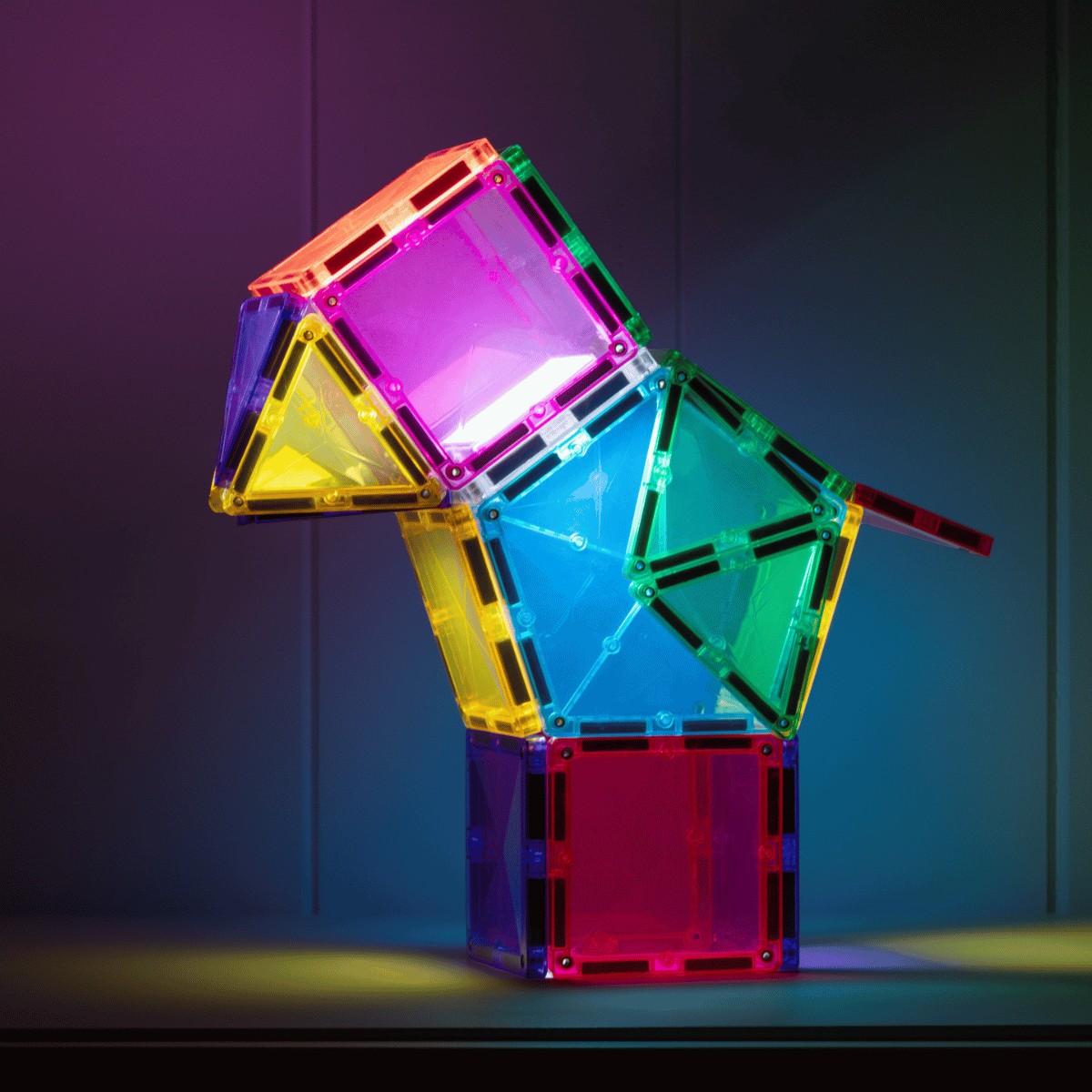 Świecące klocki magnetyczne | Star Light Pack67