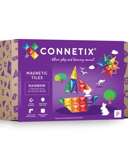 Zestaw klocków magnetycznych | Rainbow Starter Pack 60 pc