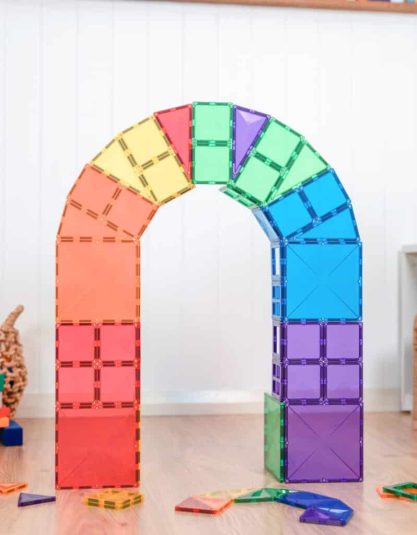 Zestaw klocków magnetycznych | Rainbow Starter Pack 60 pc