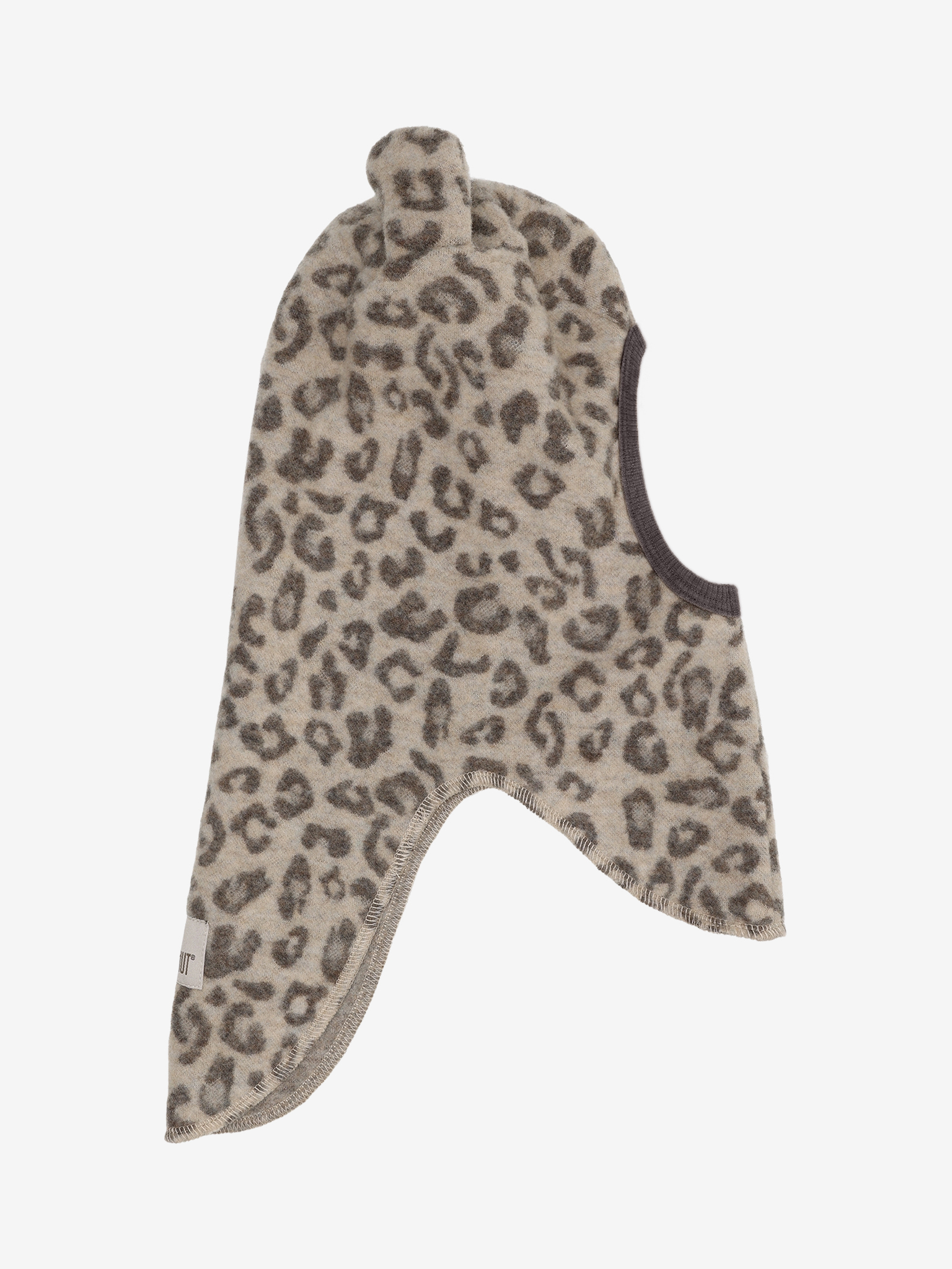 HUTTEliHUT - Balaclava Ears Wool Fleece Jac 460505 - 22044 - Camel Melange leopard