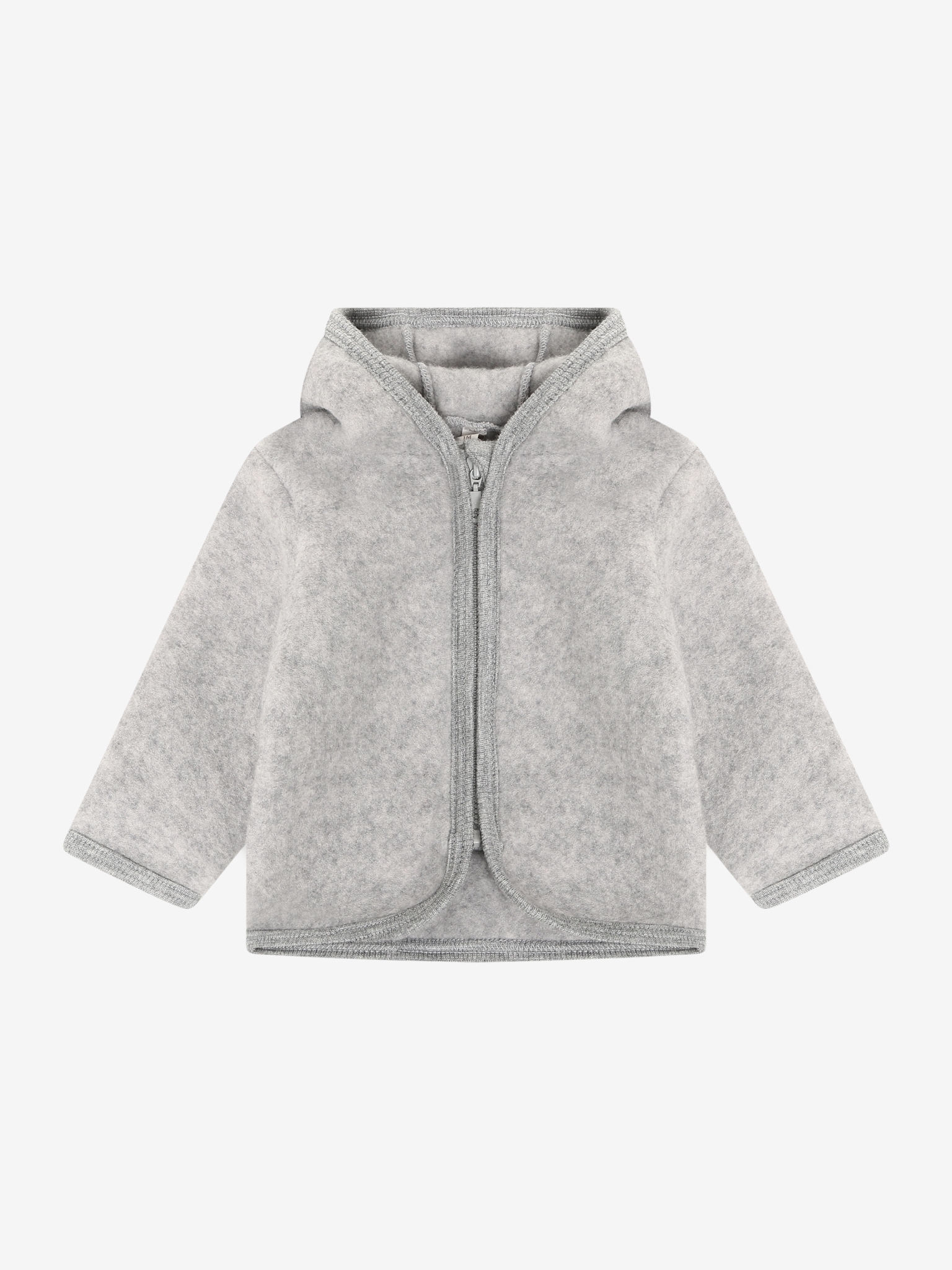 HUTTEliHUT - Jacket Ears Wool Fleece 480944 - 1220 - Medium Grey Melange