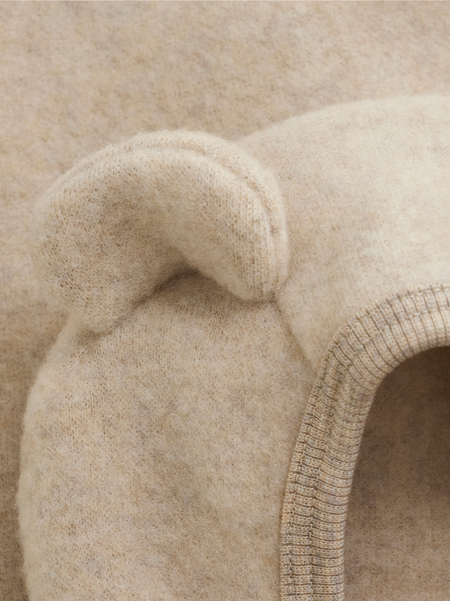 HUTTEliHUT - Jacket Ears Wool Fleece 6521 - 2601 - Sand Melange3 HUTTEliHUT - Jacket Ears Wool Fleece 6521 - 2601 - Sand Melange