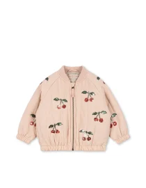 JUNO SEQUIN BOMBER JACKET cameo rose