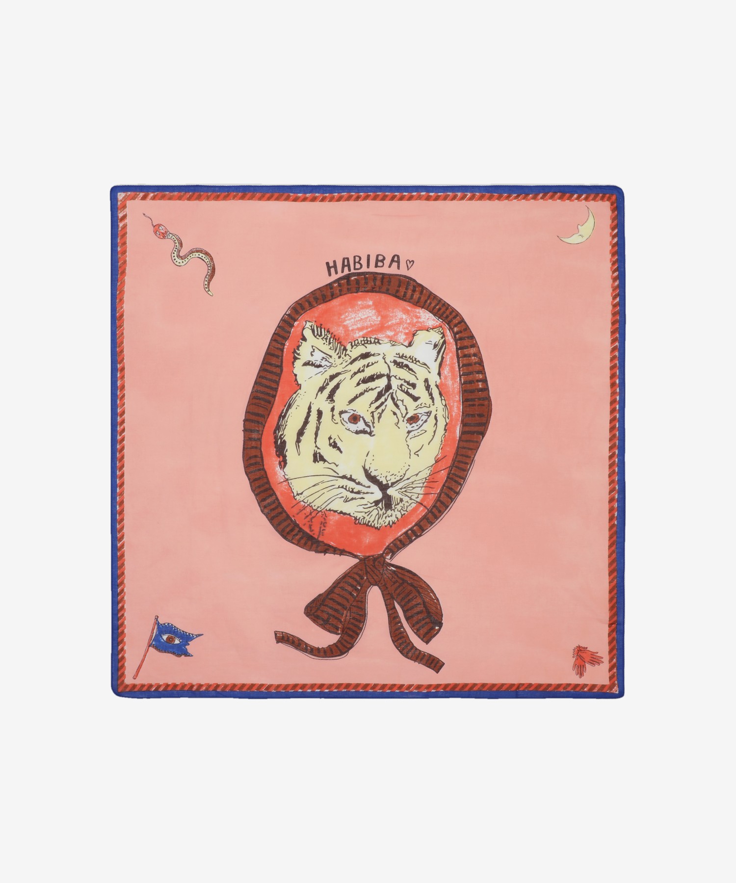 helloberry.pl-habiba-ba1331-tiger-bandana-dusty-extra-0 (1) bawełniana apaszka, bandana damska, zielona bandana, apaszka z tygrysem, bandana z tygrysem, Habiba Tiger Bandana, Habiba Ultra, apaszka bawełniana damska, apaszka organiczna, bandana 60x60, apaszka do włosów, apaszka na szyję, duńska marka Habiba, Hello Berry sklep