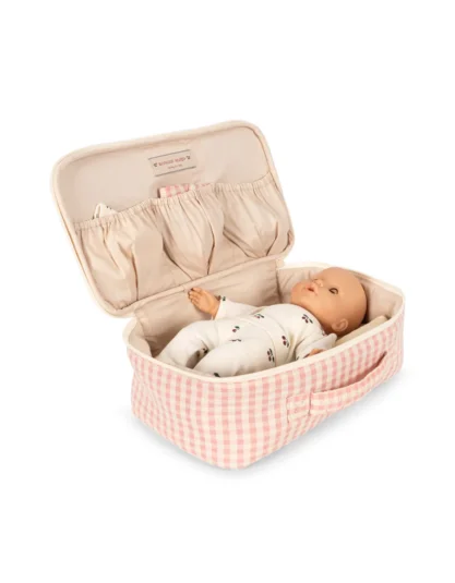 BABY DOLL NURSERY SUITCASE pink check