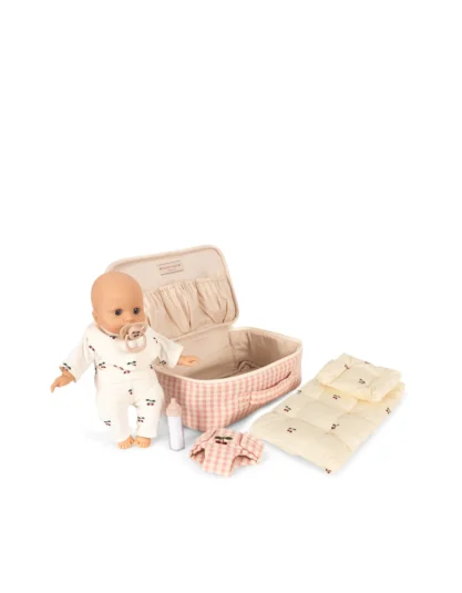 BABY DOLL NURSERY SUITCASE pink check
