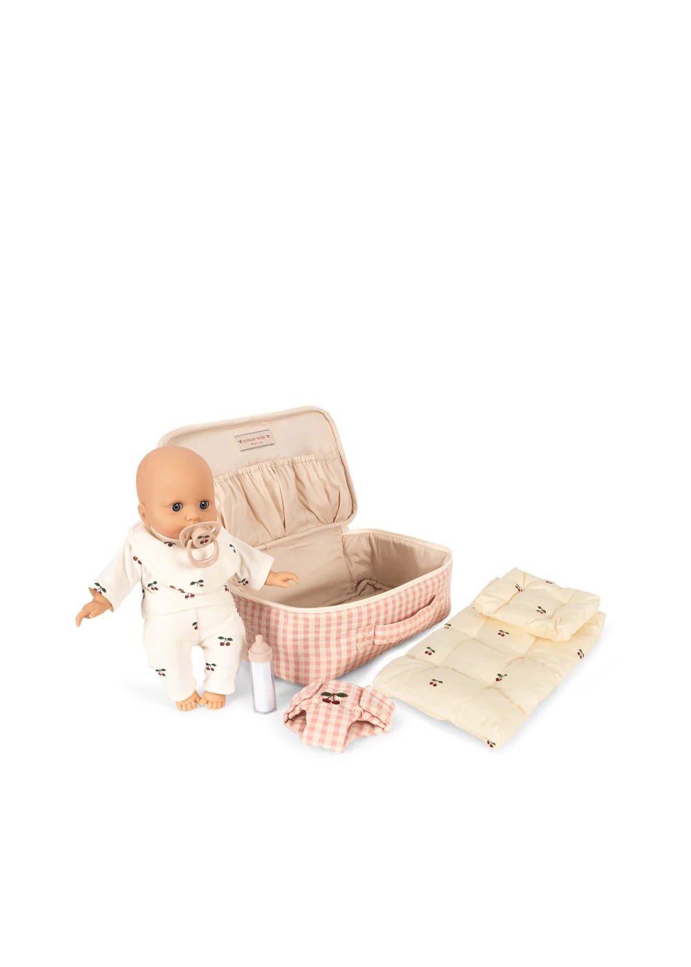 BABY DOLL NURSERY SUITCASE pink check89 BABY DOLL NURSERY SUITCASE pink check