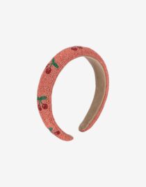 BEADED HAIRBRACE cherry