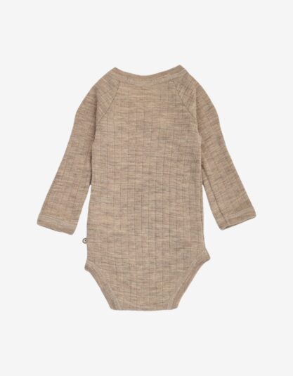 Müsli WOOLLY RIB body with cross closure - Balsam melange